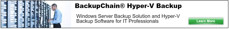 Hyper-V Backup Solution for Windows Server 2012